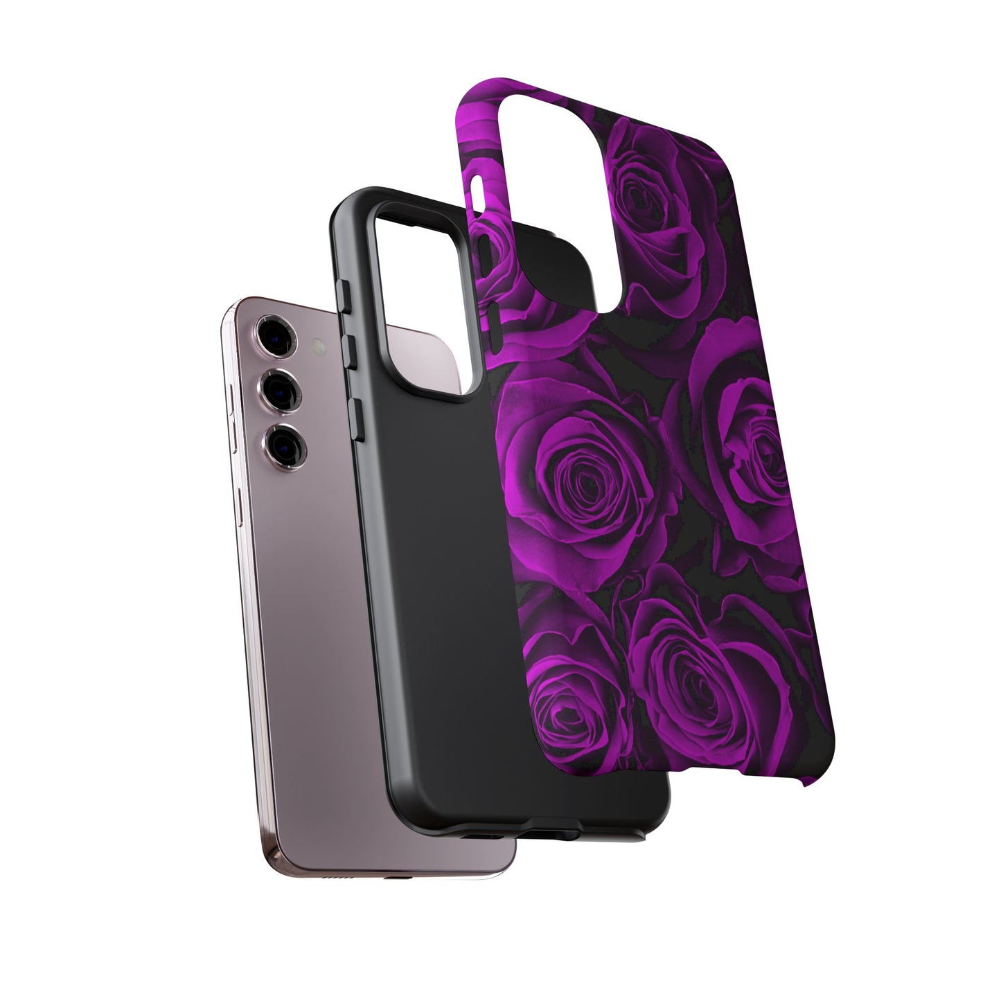Protective Phone Case – Amethyst Roses
