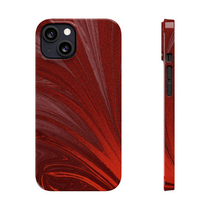 Slim Phone Case — Crimson Current
