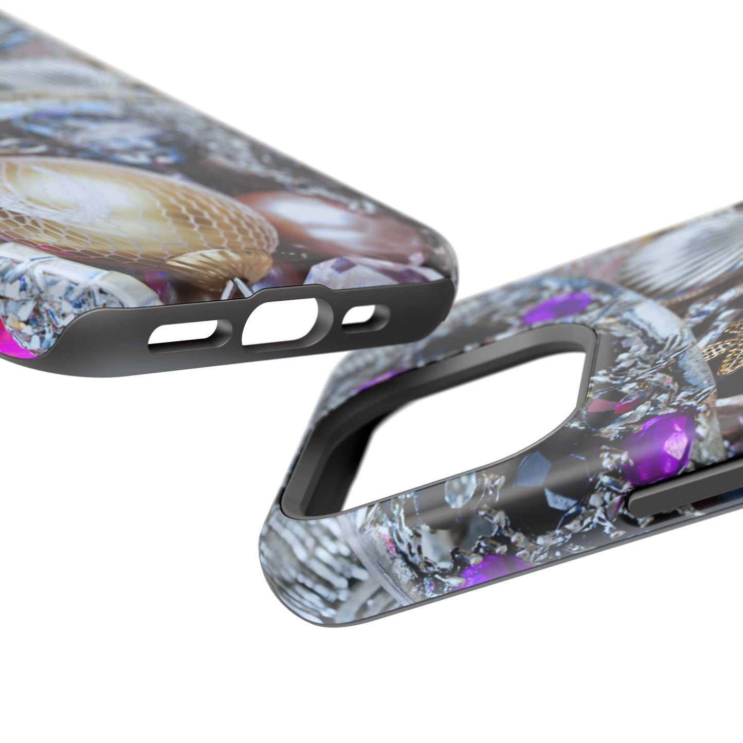 Impact-Resistant Phone Case – Chrome Jewel
