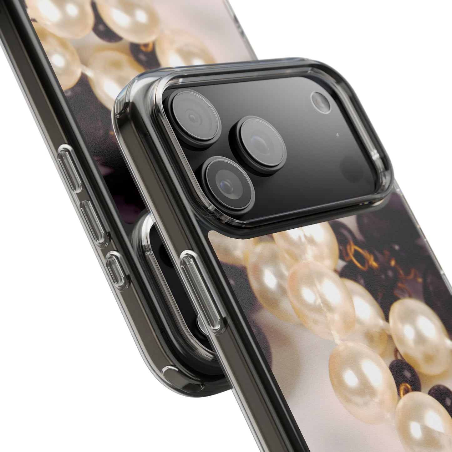 Clear Phone Case – Noir Pearl
