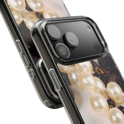 Clear Phone Case – Noir Pearl