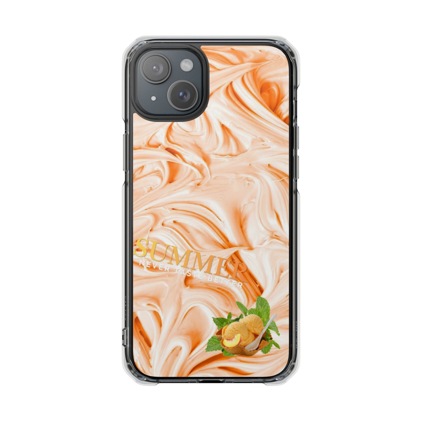 Clear Phone Case – Peach Sorbet