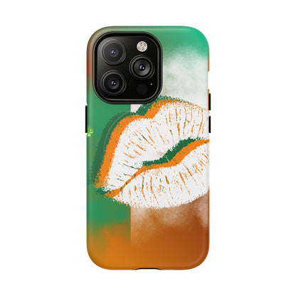 Dual-Layer Phone Case – Irish Lip St. Patrick’s Day Design