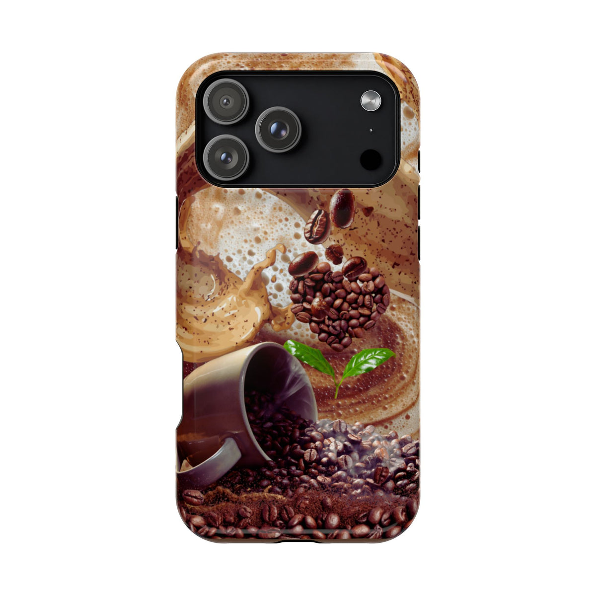 Impact-Resistant Phone Case – Love at First Sip – Compatible with iPhone 11–17 & Samsung Galaxy S22–S26 Series