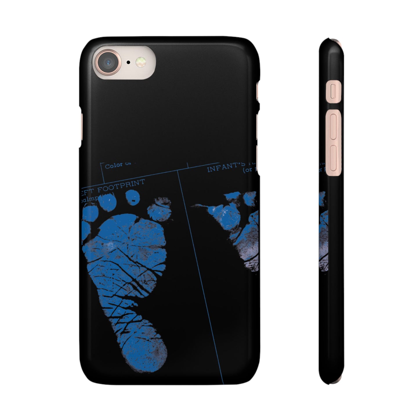 Snap Phone Case – Mom’s Little Blue Footprints