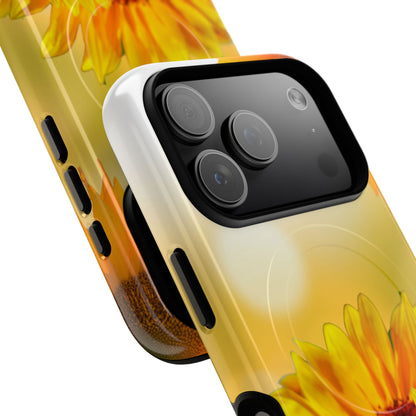 Protective Magnetic Phone Case – Sunlit Sunflowers