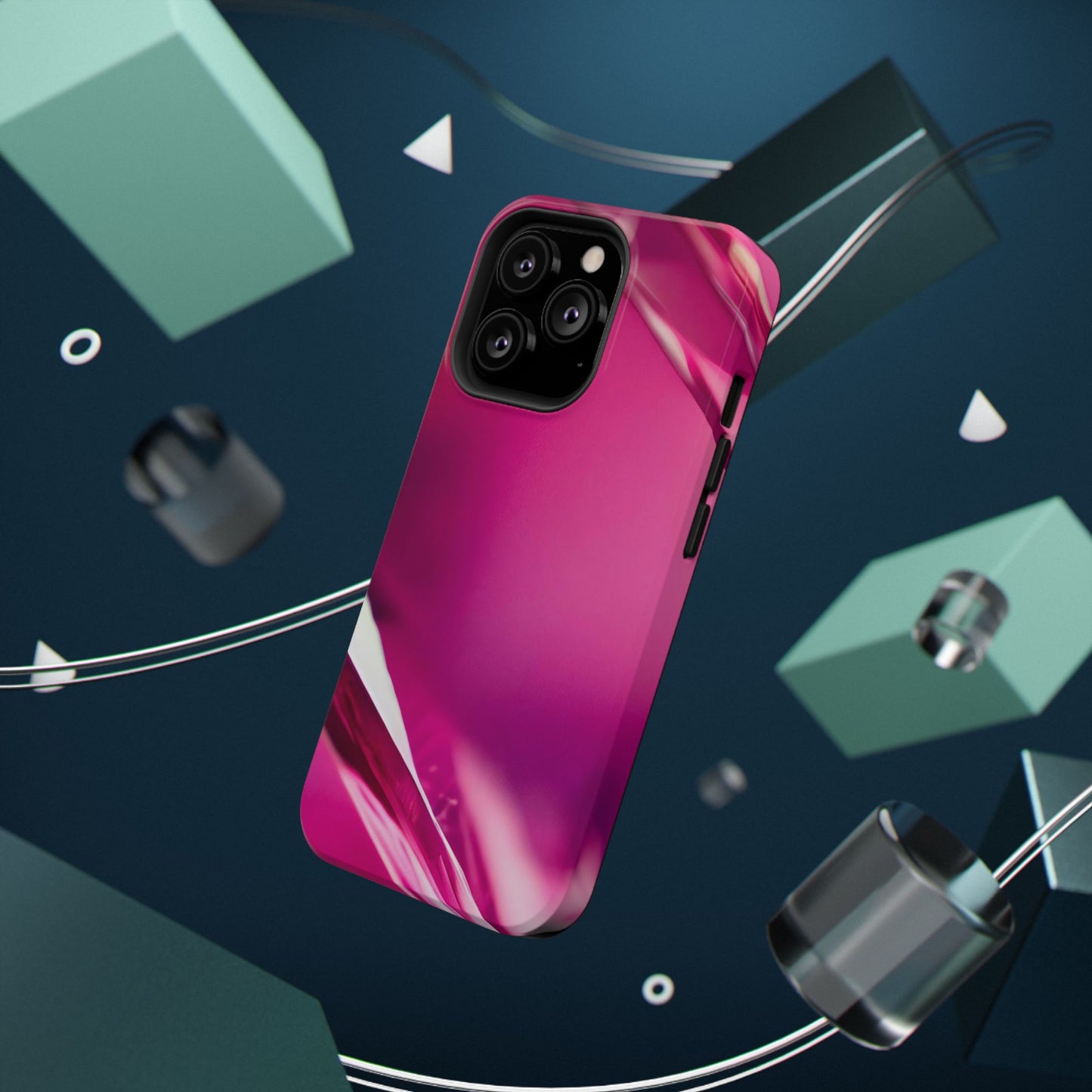 Impact-Resistant Phone Case – Magenta Motion