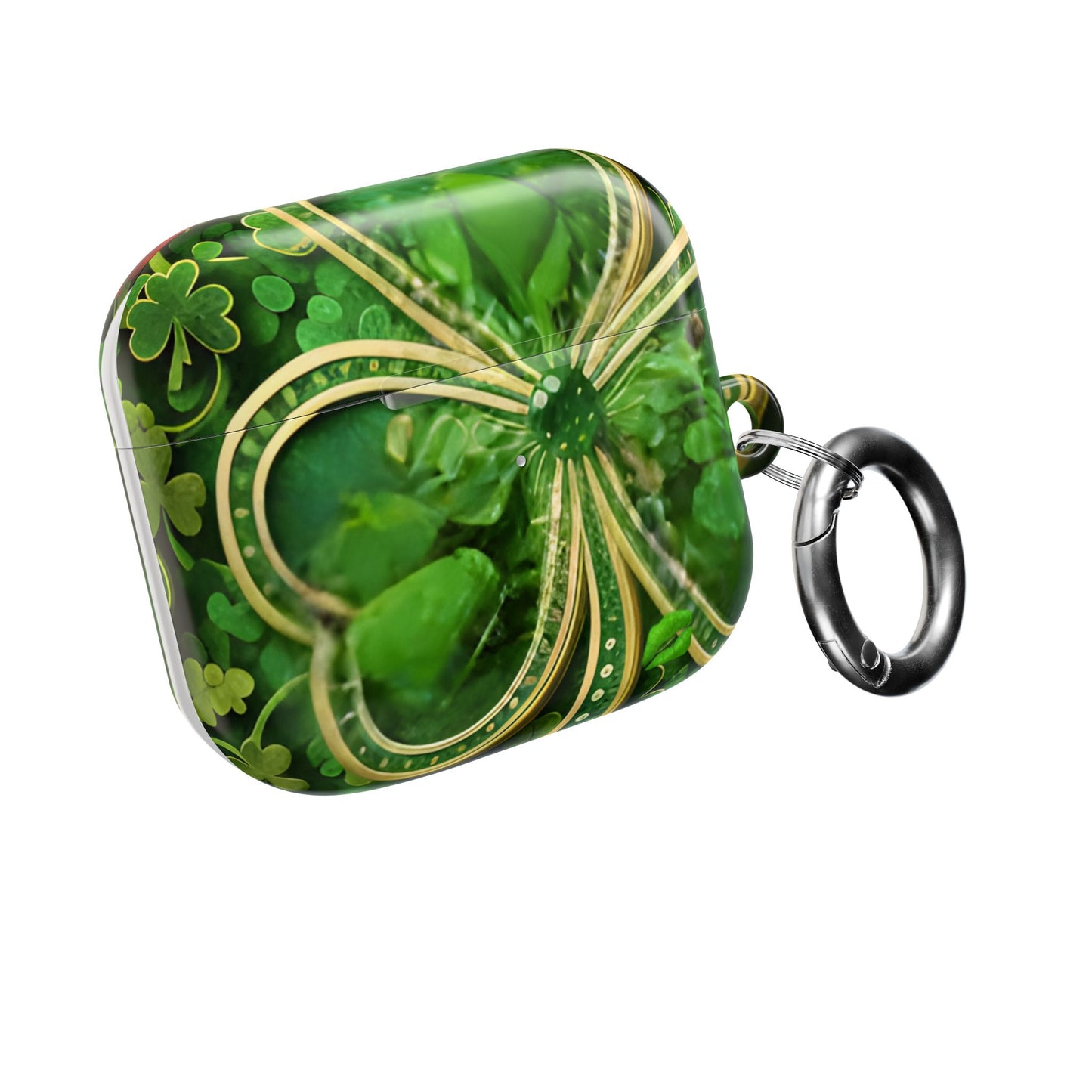 Earbud Case Cover – Lucky Clover Shamrock Kiss