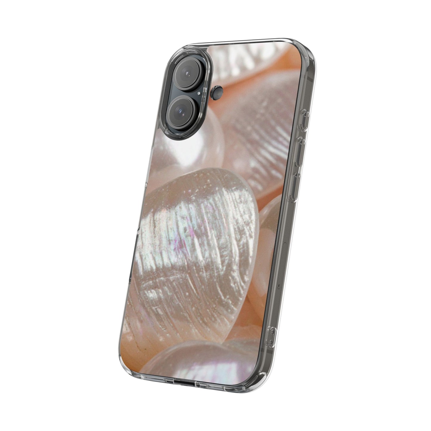 Clear Phone Case – Blush Pearl