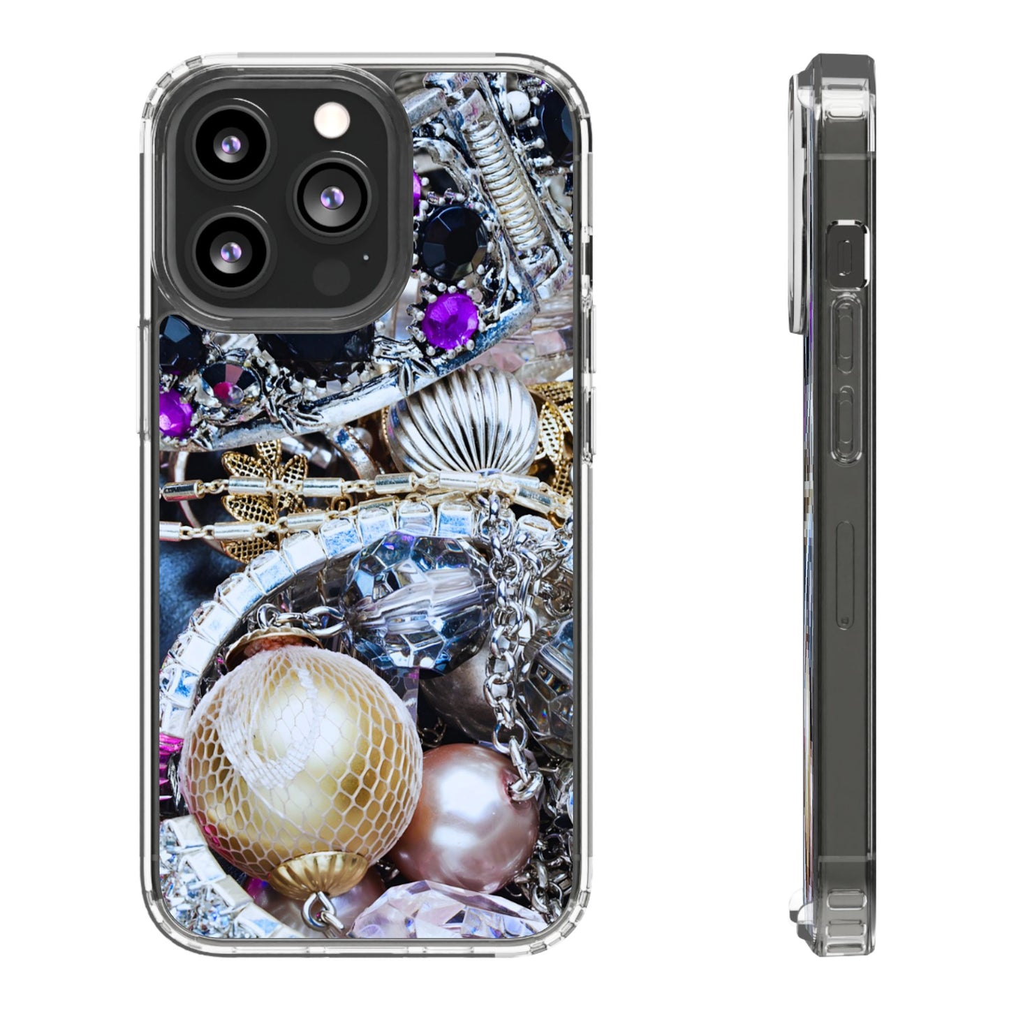Clear Phone Case – Chrome Jewel
