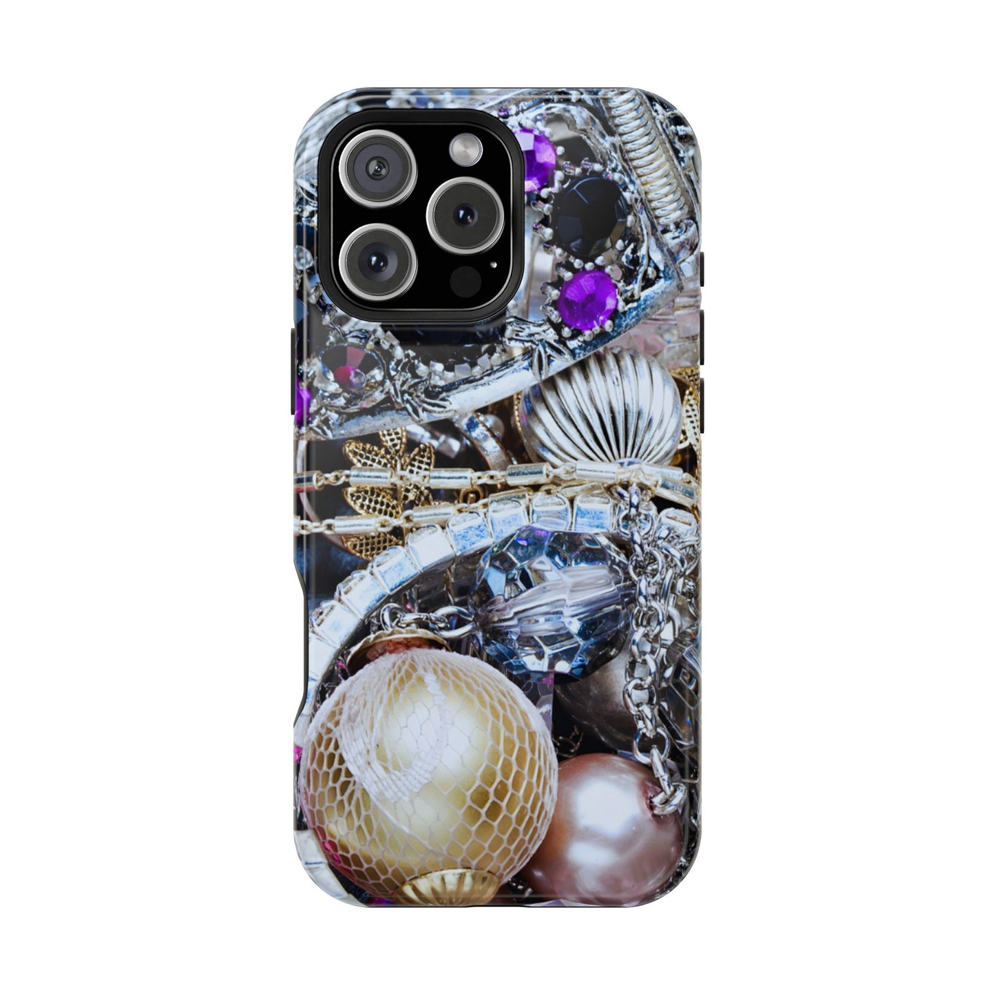 Wireless-Charging Compatible Case – Chrome Jewel