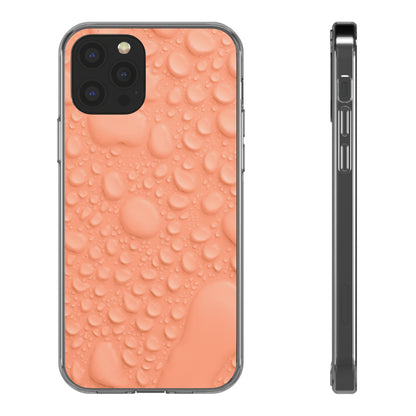 Clear Phone Case – Apricot Rain