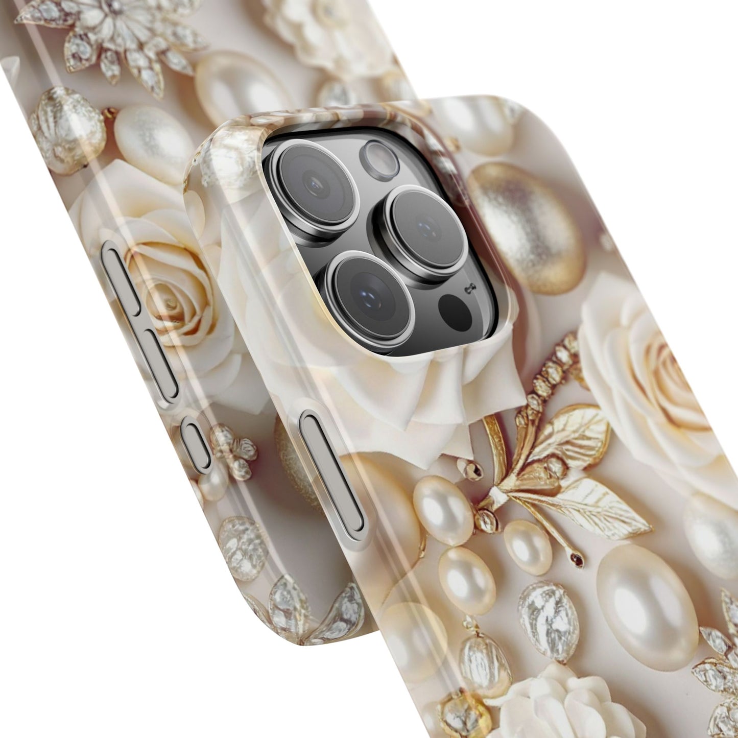 Slim Phone Case – Ivory Opulence