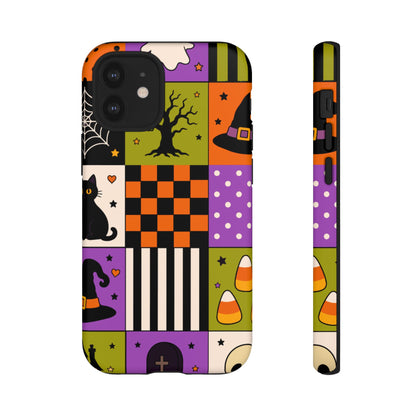 Protective Phone Case – Spooky Patchwork