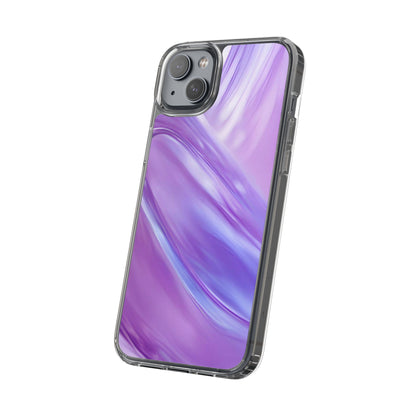 Clear Phone Case – Lavender Wave