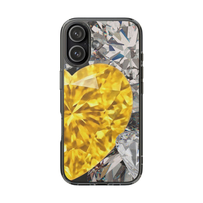 Clear Phone Case – Heart of Gold