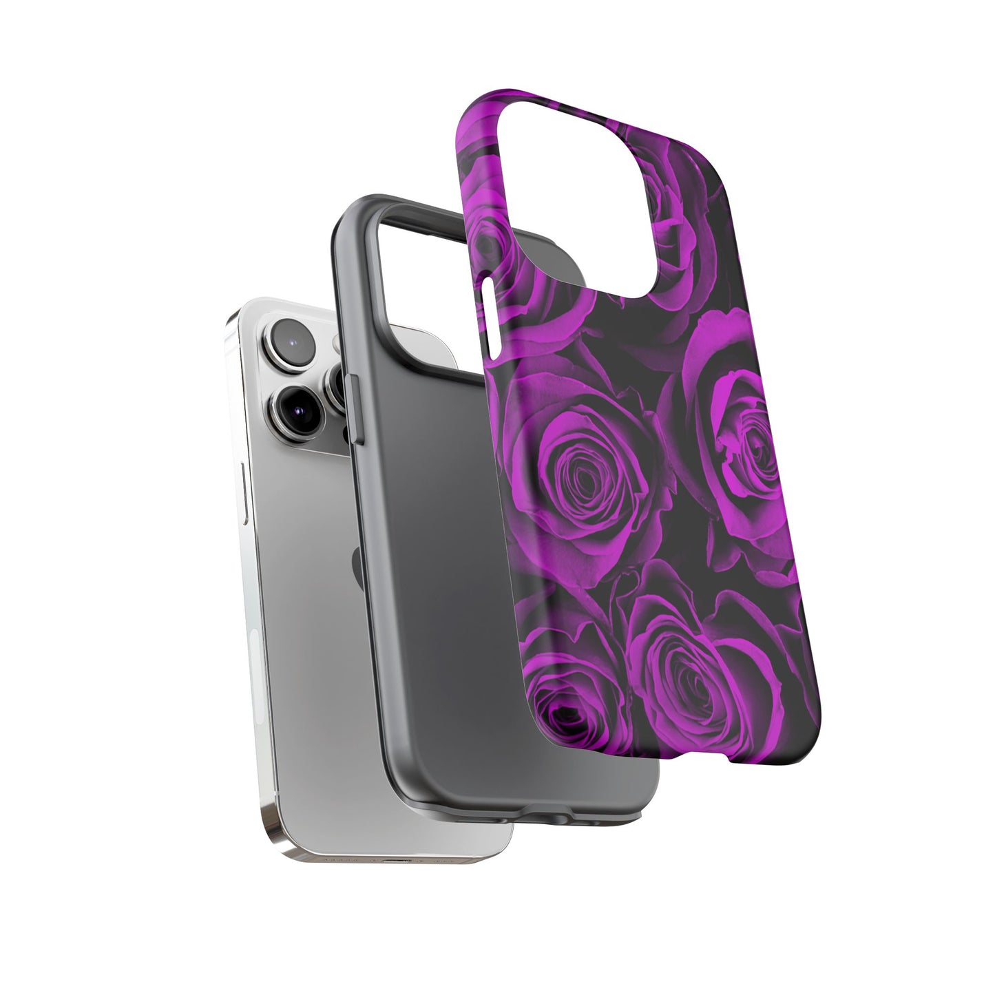 Protective Phone Case – Amethyst Roses