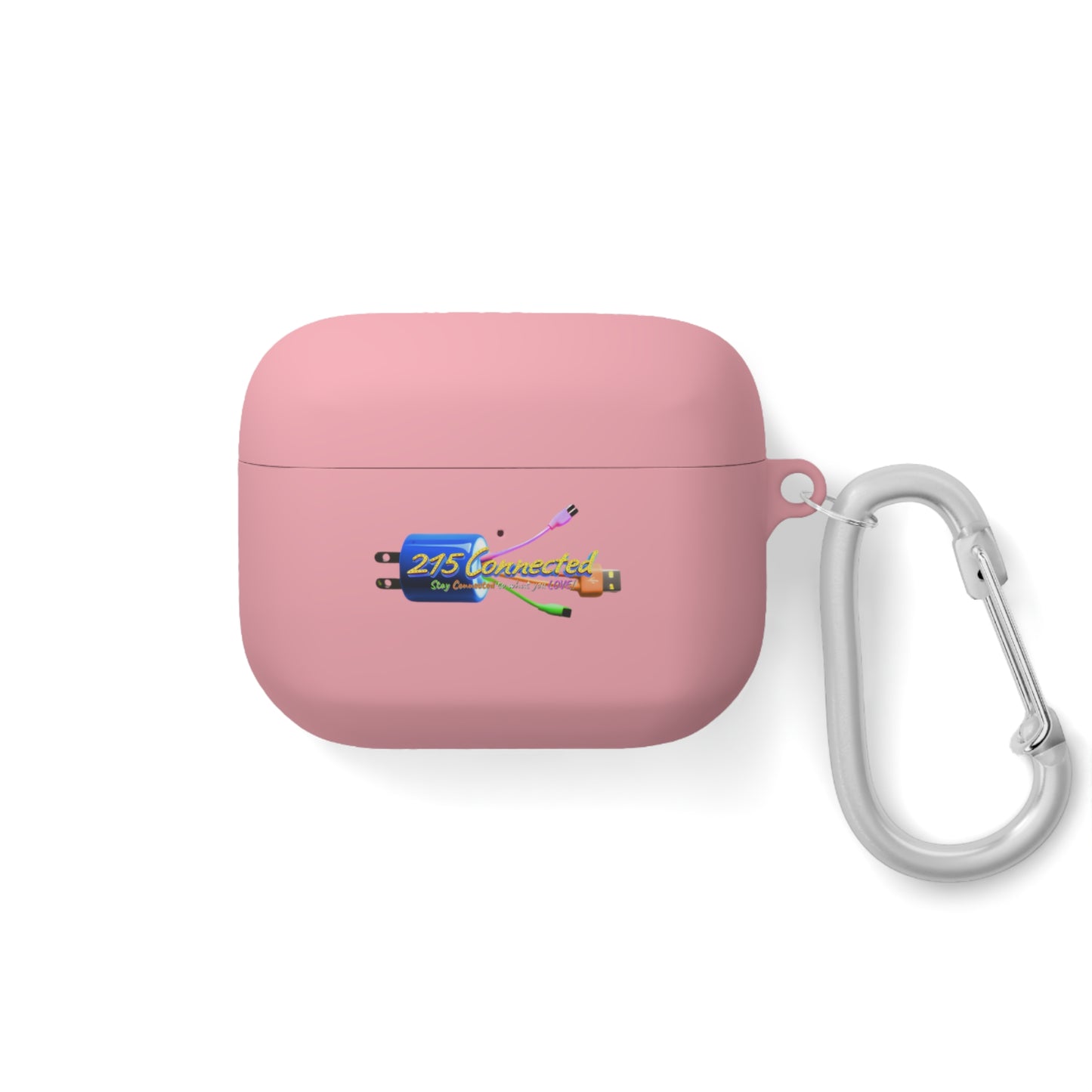 215 Connected AirPods Compatible Case Cover – Everyday Drop Protection with Carabiner Clip