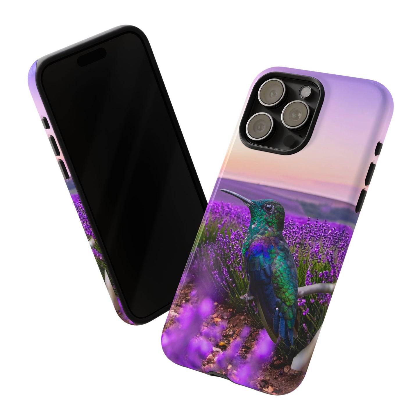 Protective Phone Case – Hummingbird Reverie