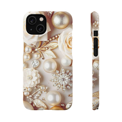 Snap Phone Case – Ivory Opulence