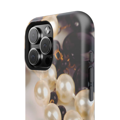 Impact-Resistant Phone Case – Noir Pearl