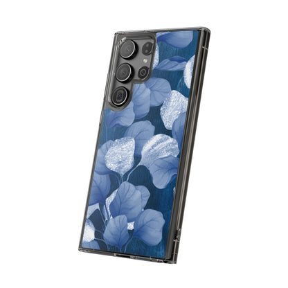 Clear Phone Case – October Blues – Compatible with iPhone 13–17 & Samsung Galaxy S25–S26 Series