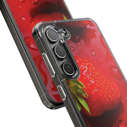 Clear Phone Case – Strawberry Drip