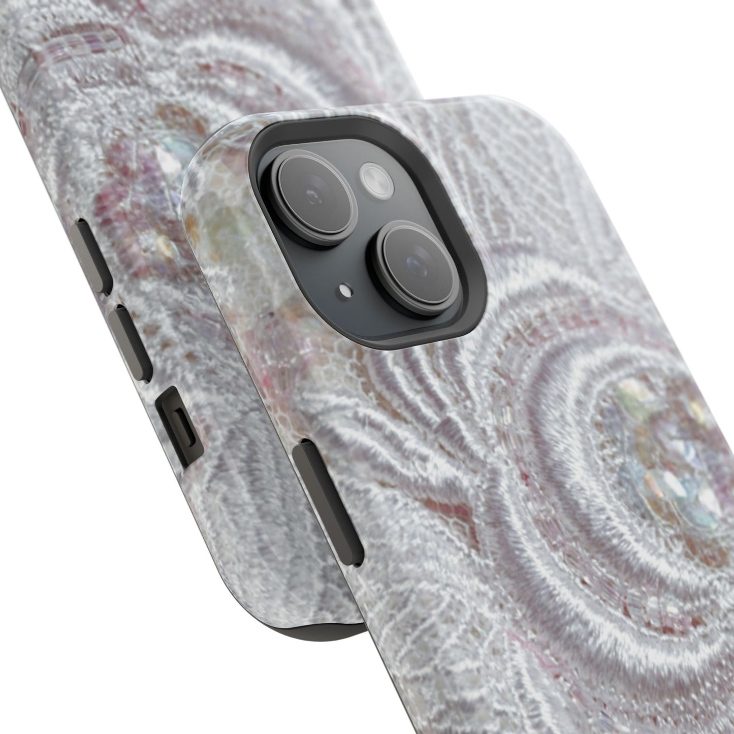 Wireless-Charging Compatible Case – Lace Veil