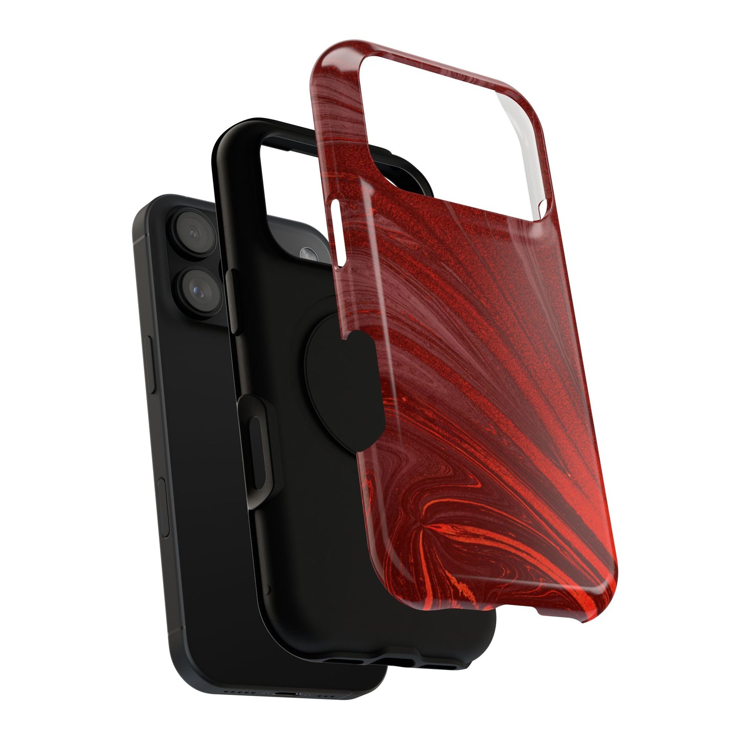 Impact-Resistant Phone Case — Crimson Current