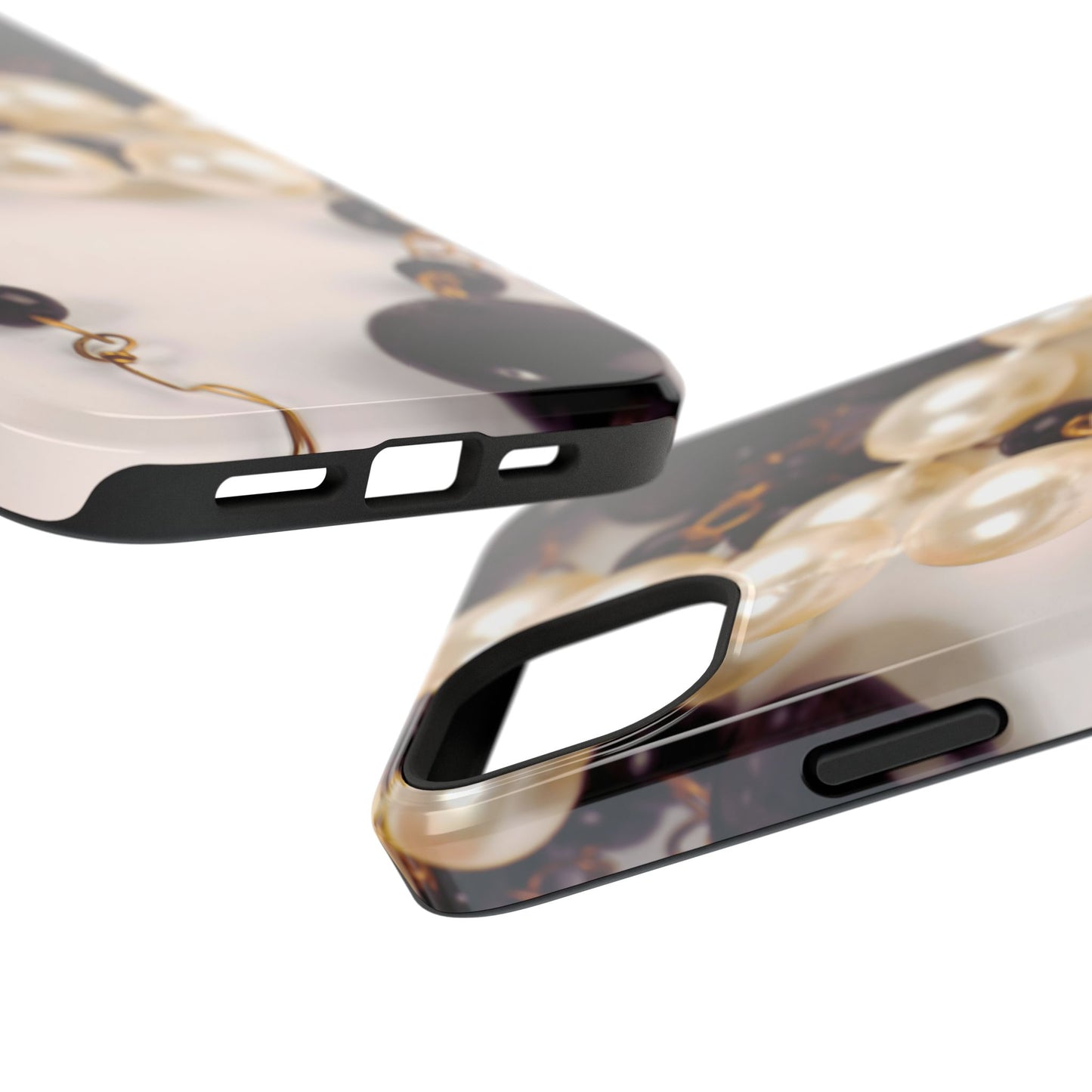 Impact-Resistant Phone Case – Noir Pearl