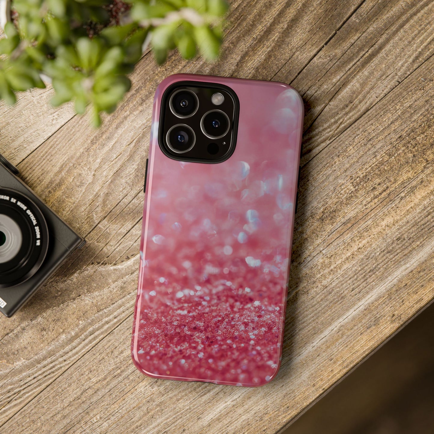 Protective Phone Case – Rosé Sparkle