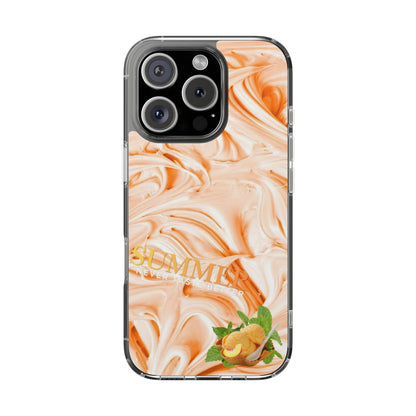 Clear Phone Case – Peach Sorbet