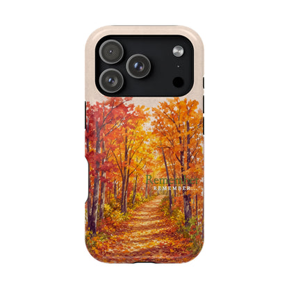 Wireless-Charging Compatible Case – Autumn Remembered – Compatible with iPhone 13–17 & Samsung Galaxy S25–S26 Series