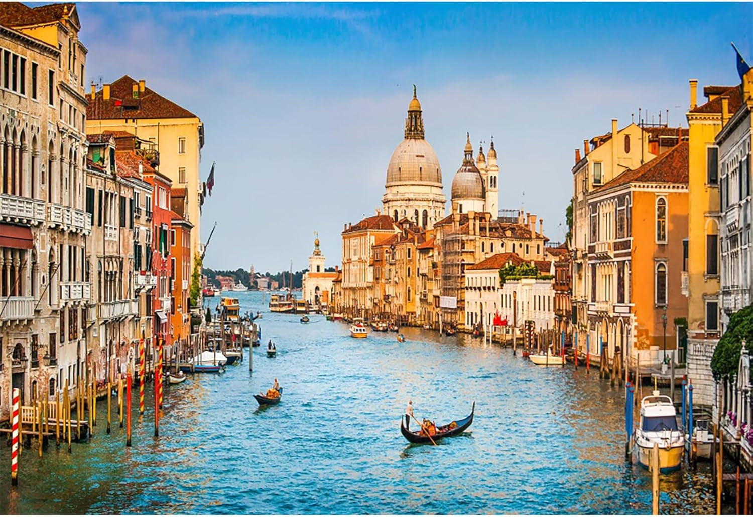 9X6Ft Venice Town Backdrop Historical Culture Scenery Photography Background Italy Watery City Rivers Blue Sky Children Kids Adults Portraits Backdrops Photo Studio Props