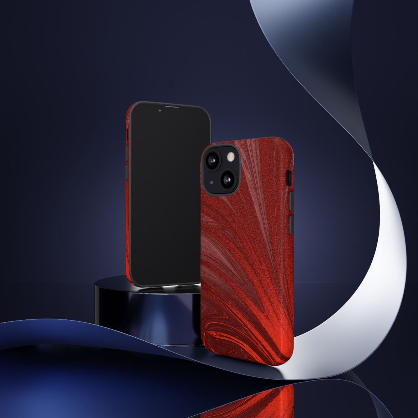 Protective Phone Case – Crimson Current