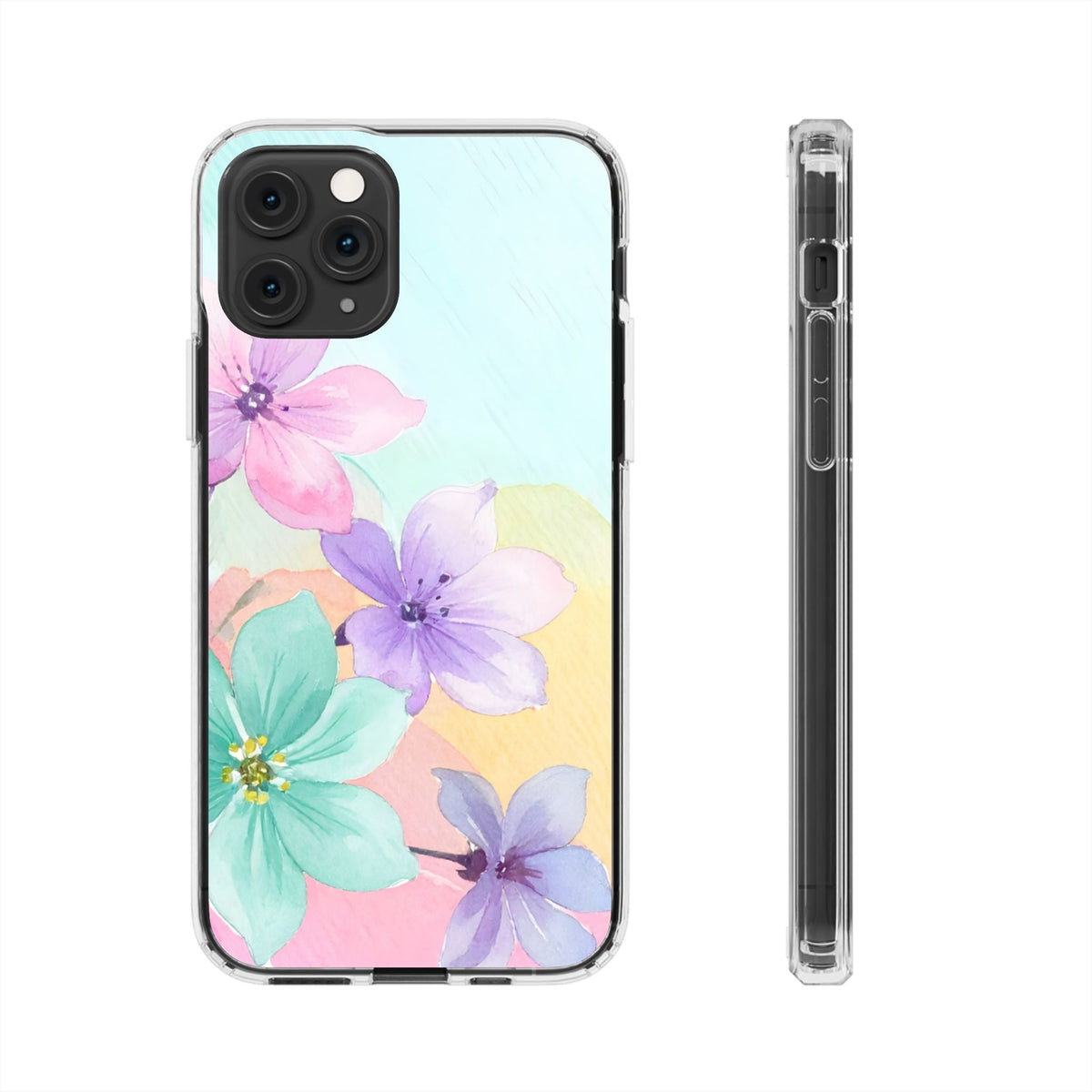 Clear Phone Case – Water Petal