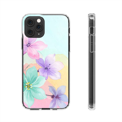 Clear Phone Case – Water Petal