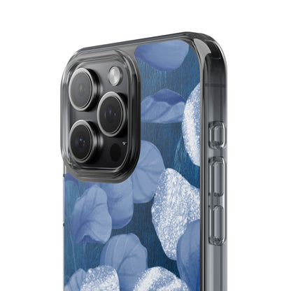 Clear Phone Case – October Blues – Compatible with iPhone 13–17 & Samsung Galaxy S25–S26 Series