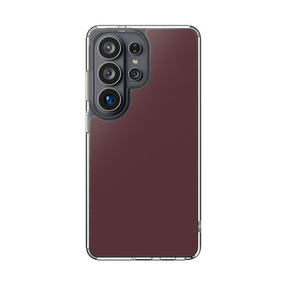Clear Phone Case – Mulled Wine – Compatible with iPhone 13–17 & Samsung Galaxy S25–S26 Series