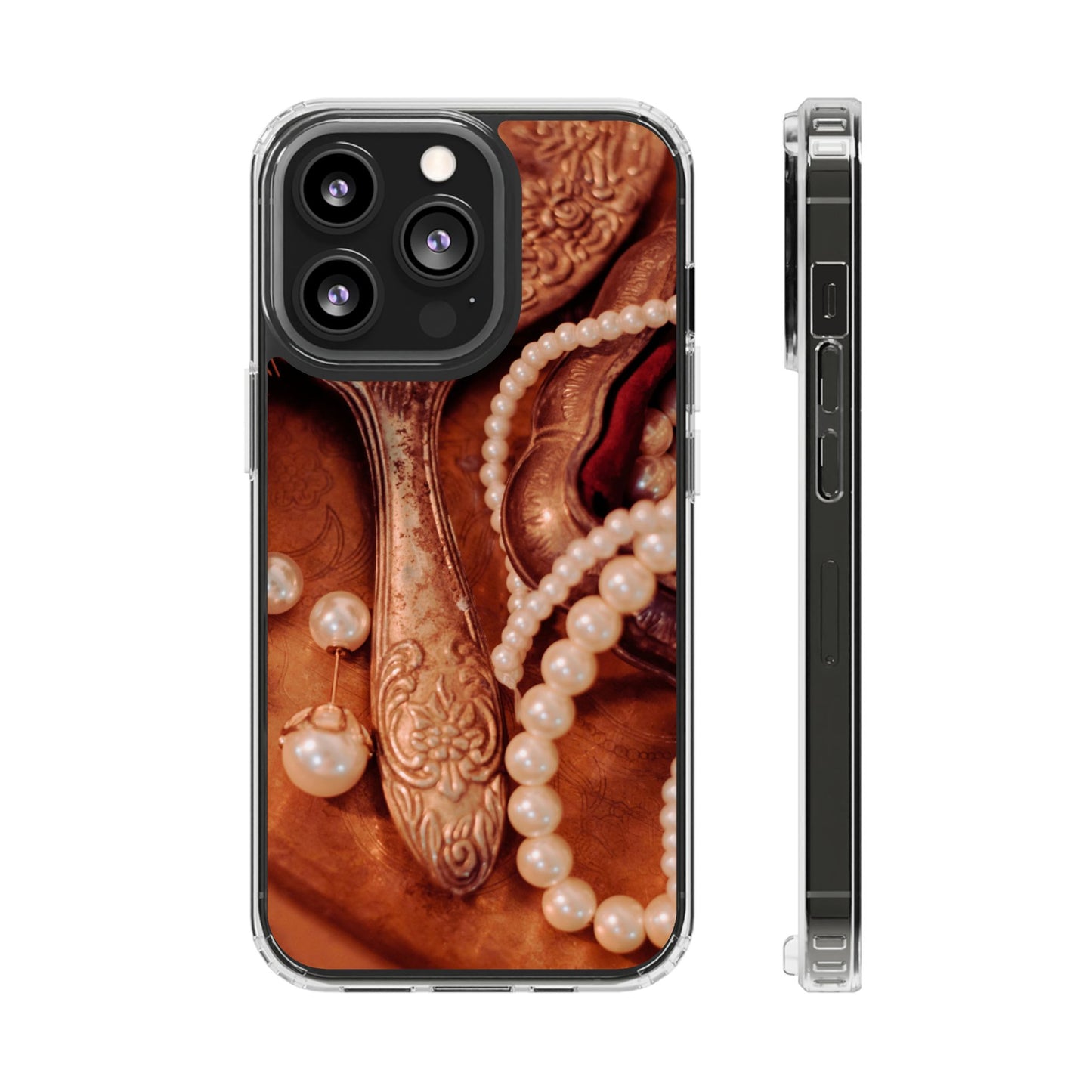 Clear Magnetic Phone Case – Bronze Vanity