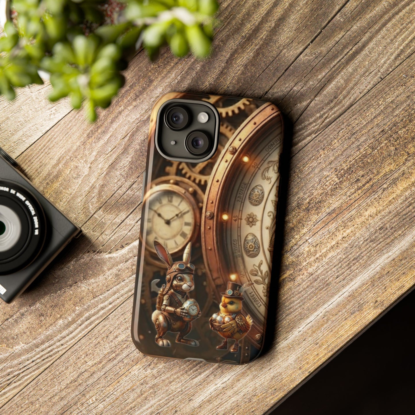 Protective Phone Case – Clockwork Cottontail