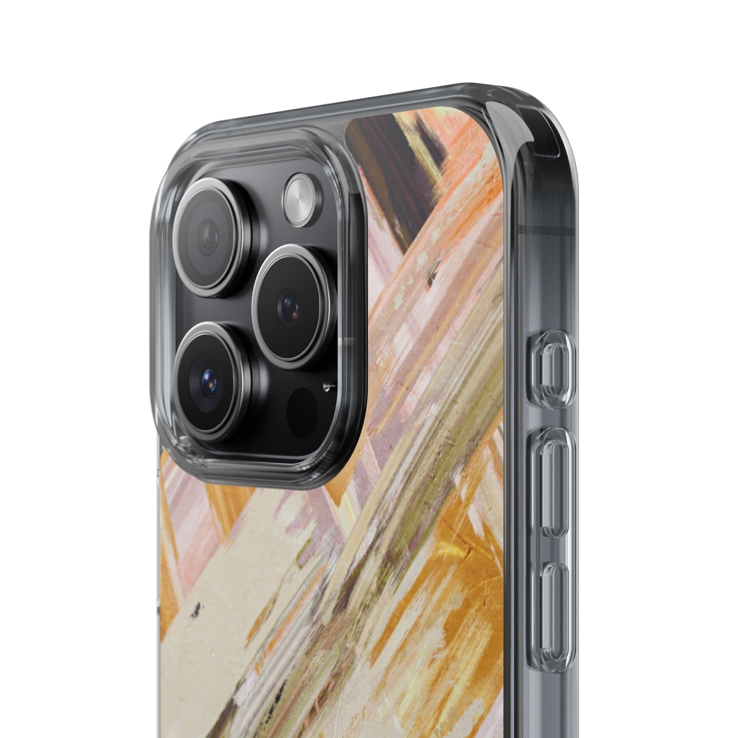 Clear Phone Case – Brush & Bronze