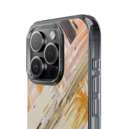Clear Phone Case – Brush & Bronze