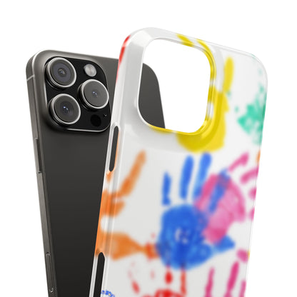 Slim Phone Case – Handprint Memories