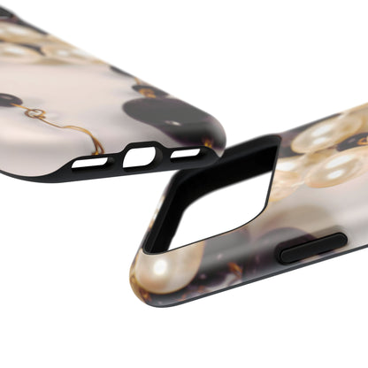 Impact-Resistant Phone Case – Noir Pearl