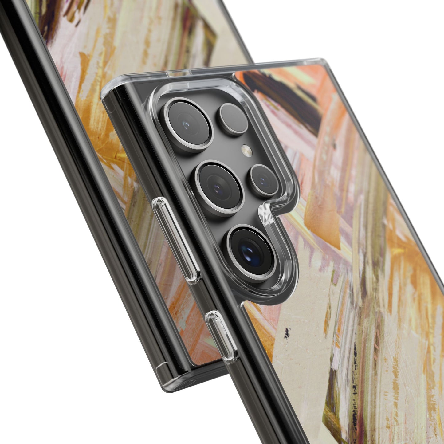 Clear Phone Case – Brush & Bronze