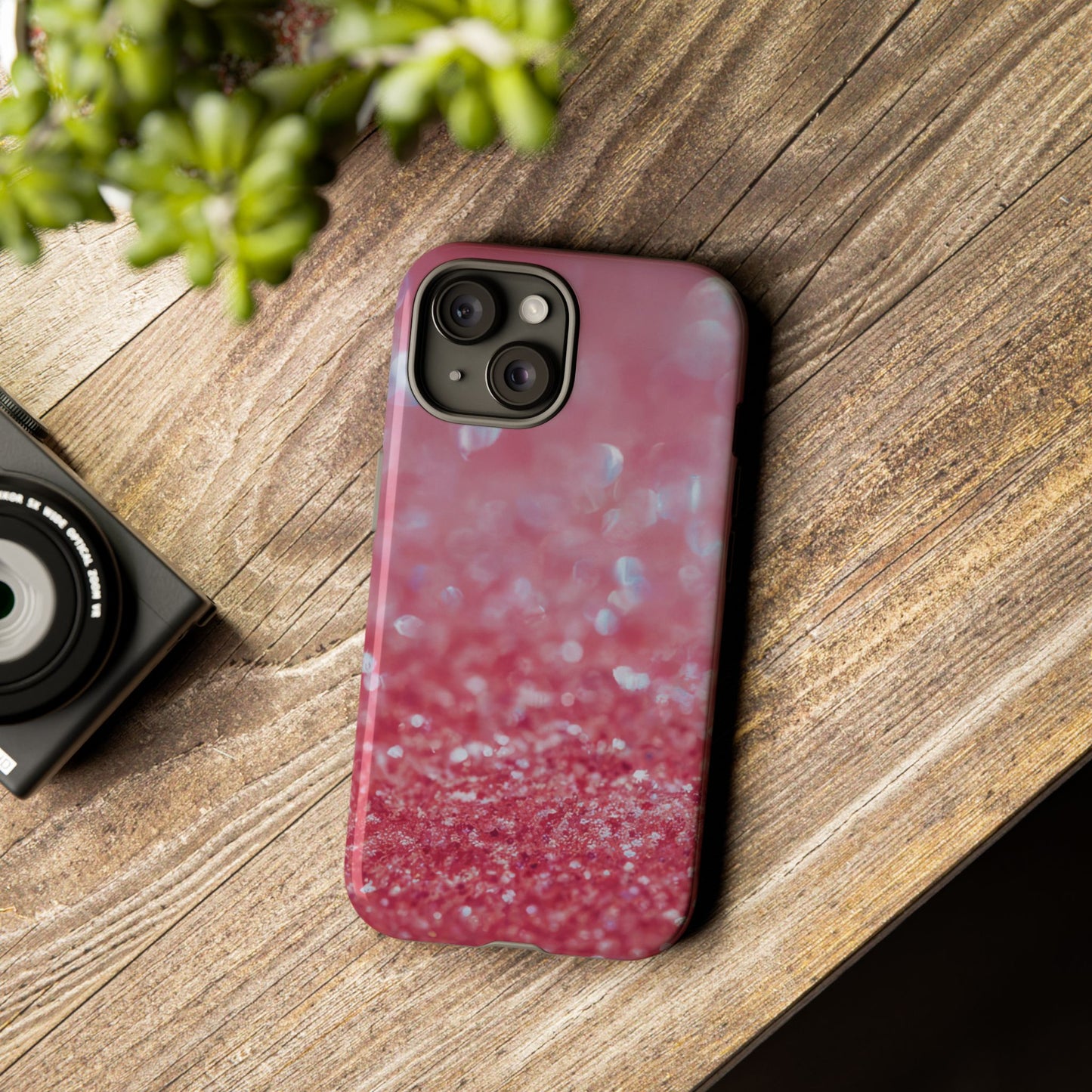 Protective Phone Case – Rosé Sparkle