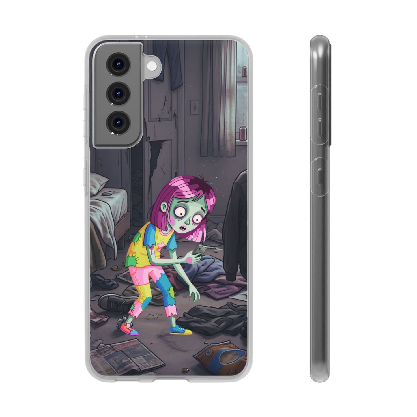 Zombie Girl Phone Case — Cute Creepy Cartoon Phone Cover