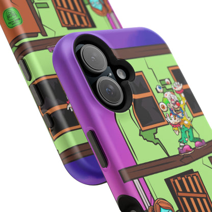 Zombie Arcade Phone Case — Colorful Cartoon Horror Impact-Resistant iPhone Cover