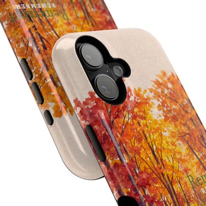 Impact-Resistant Phone Case – Autumn Remembered – Compatible with iPhone 11–17 & Samsung Galaxy S22–S26 Series
